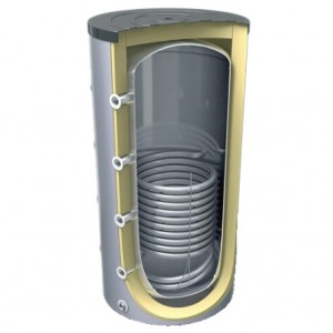 Container with single coil