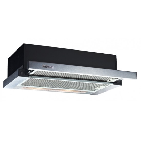 Απορροφητήρας συρόμενος Geman 2 μοτέρ 60cm Inox Απορροφητήρας συρόμενος Geman 2 μοτέρ 60cm Inox