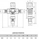 Βαλβίδα Θερμοστατική ανάμειξης Brass Form Solar 6012 ½” Βαλβίδα Θερμοστατική ανάμειξης Brass Form Solar 6012 ½”