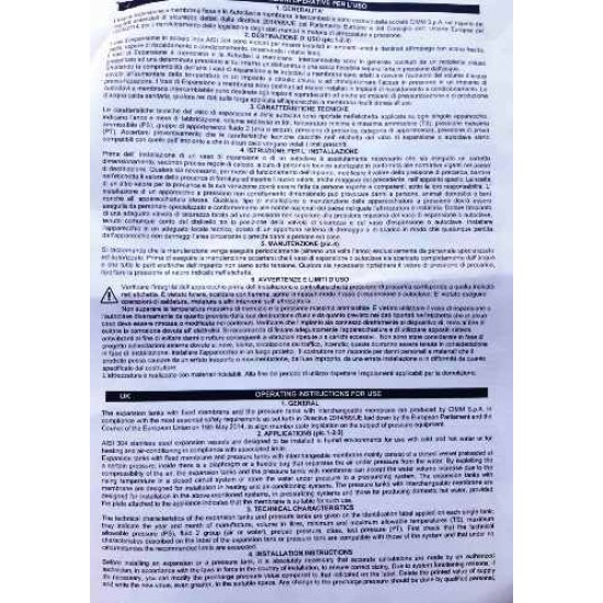 Δοχείο Διαστολής 24 L ΙΝΟΧ Cimm 10 bar 