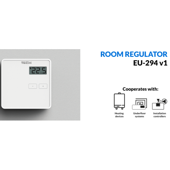 Digital room thermostat EU-294 v1 TECH white