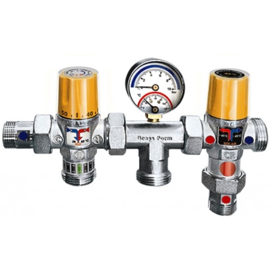 Θερμοστατικό Συγκρότημα Solar Κit Brass Form 6045 ¾” Θερμοστατικό Συγκρότημα Solar Κit Brass Form 6045 ¾”