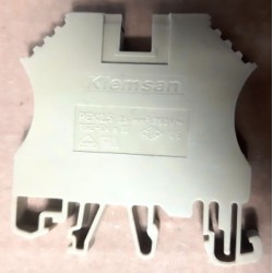Kλέμμα Ράγας απλή με βίδες 2,5mm Γκρι Kλέμμα Ράγας απλή με βίδες 2,5mm Γκρι