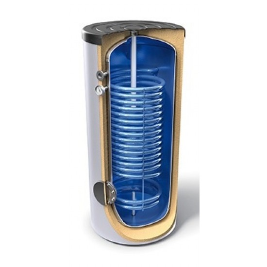 Enamel boiler L300 boiler for heat pump with double braid heat exchanger
