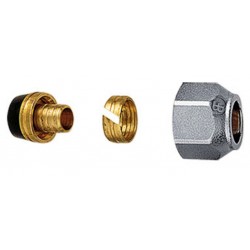Ρακόρ πλαστικής σωλήνας (Pex) Φ16x2 Brass Form 01-02-03