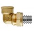 Ρακόρ γωνιακό ¾” θηλυκό Χ Dn16 κωδ.3416 Brass Form