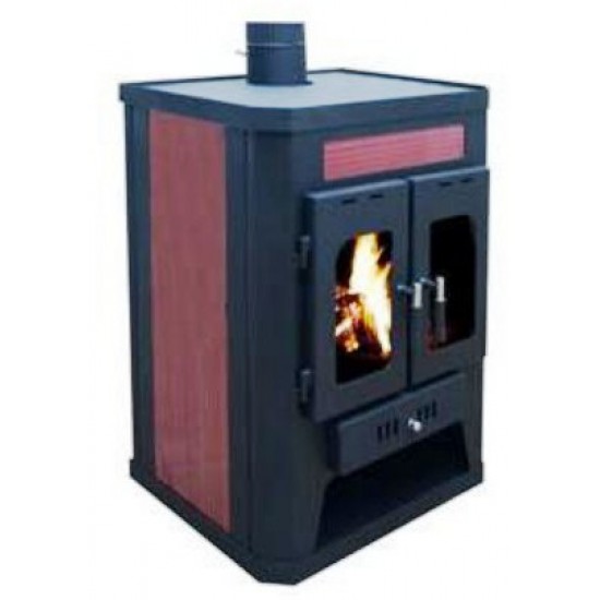 Energy-efficient steel wood stove KZS 622K with radiator connection