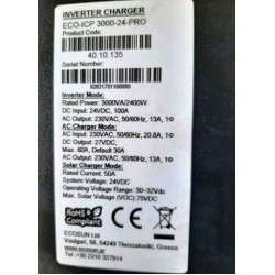 Inverter  Φωτοβολταϊκών ECO–ICP3000 3000VA 100A -μεταχειρισμένο