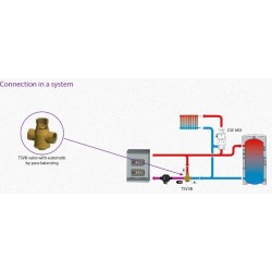 Βαλβίδα θερμοστατική αναμίξεως 1’’ 65°C με αυτόματο BY-PASS REGULUS Βαλβίδα θερμοστατική αναμίξεως 1’’ 65°C με αυτόματο BY-PASS REGULUS