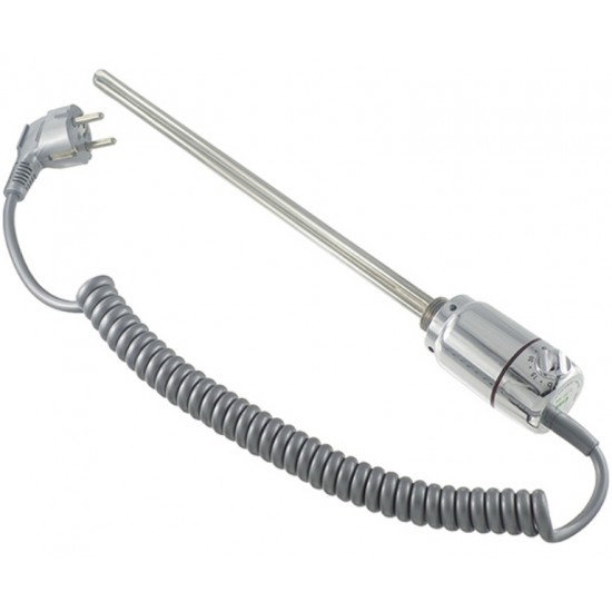Towel dryer resistance with external thermostat 600w inox