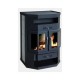 KZS 400K energy steel wood stove with radiator connection